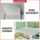 【BUY 3 GET 1 FREE】Nordic Plastic Chair | PP Material Dining Chair | Plastic Stool | Backrest