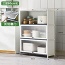 CAGK Kitchen Cabinet Storage Multilevel Kitchen Storage Rack Cupboard Cabinet Microwave Oven Pot