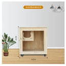 Solid Wood Cat Condo Villa Household Cat Cage Super Large Luxury Cat House