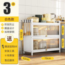 Kitchen Cabinet With Door Multi-functional Storage Cabinet For Bowls Chopsticks Plates Dishes Pans