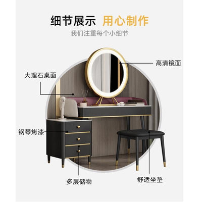 Modern Minimalist Dressing Table Storage Cabinet One Dressing Table New Master Bedroom Light Luxury