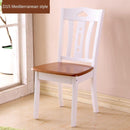 Solid Wooden Dining Chair Family Hotel Restaurant Chair Log Chair