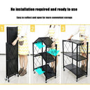 Foldable Kitchen Rack kitchen Organiser Multi-layer Pot Rack Microwave Rack/oven Storage Rack/toast