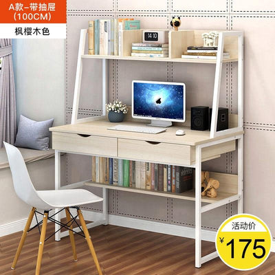 Computer Modern Office Simple Bookshelf Desk Combination Bedroom Small Table