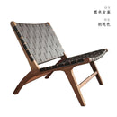 PINA 【Natural rattan】Lounge chair Rattan chair single person sofa chair Solid wood Rattan woven