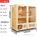 Cat Villa Cat House Pet Villa Four Seasons Universal Solid Wood Nest Closed Luxury Apartment