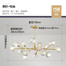 HJFA Living Simple Modern Bedroom Dining Room Crystal Glass Chandelier Magic Bean Light Luxury