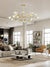 HJFA Living Simple Modern Bedroom Dining Room Crystal Glass Chandelier Magic Bean Light Luxury