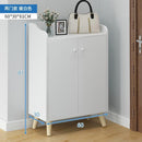 Shoe Cabinet Modern Paint White Large-capacity Locker Solid Wood Shoe Cabinet Ultra-thin Locker