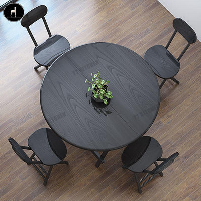 Foldable Table Round Home Dinning Folding Outdoor And Portable Stall Small Simple Dining Table