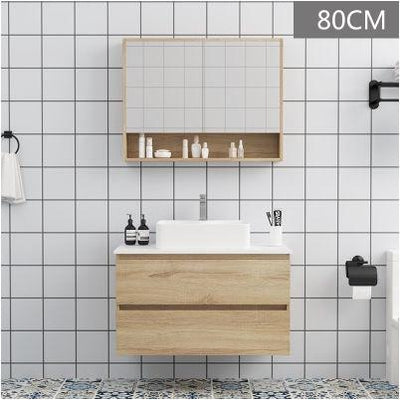 Kohler Solid Wood Wash Basin Mirror Cabinet Combination Water-Proof Hanging Bathroom Cabinet Modern