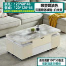 ARPER Foldable Coffee Table Marble Blister Folding Tempered Glass Side Table Household Dining Table