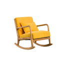 Wood Rocking Chair Lounge Chair Balcony Home Casual Nap Chair Single Lazy sofa