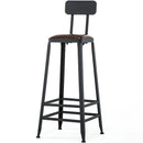 Bar Chair High Stool Iron Family Backrest Bar Bench Table And Chair Modern Simple Tall Chairs Bar