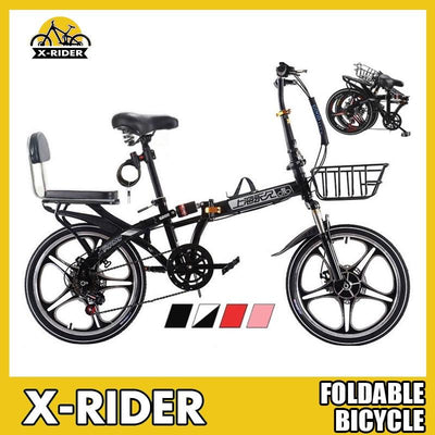 Forever Foldable Bicycle 16/20 Inch Double Shock Absorber Variable Speed Disc Brake Ultra-light