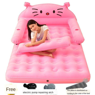 Mattress Single Household Double Inflatable Air Cushion Elevated Cartoon Cute Totoro Folding Lazy