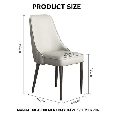 Luxury Dining Chair Household Makeup Chair Upgrade Nordic Dressing Chair Iron Art Negotiation Chair