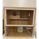 RUNPET Chinchilla Cabinet Super Large Solid Wood Ecological Board Chinchilla Villa Pet Products Cage