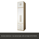 Nordic Wardrobe Simple Modern Economy Assembly Two-door Board Simple Custom Small Bedroom Wardrobe