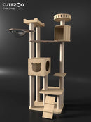 Large Solid Wood Cute Climbing Tower Rack Tree House Integrated Villa Cat Platform Toy