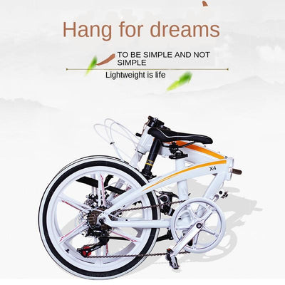 Hito 20 / 22 inch folding bicycle super light carrying aluminum alloy variable speed bicycle for men