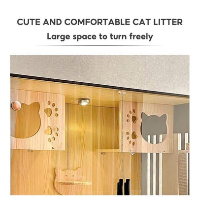 Cat Cage Solid Wood Cat Nest Cat Cage Villa Cat Cabinet Four Seasons General Apartment Luxury Cat