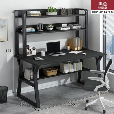 Simple Student Desk With Bookshelf Combination Computer Desk Home Desk