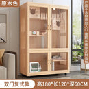 HOOPET Cat Cage Solid Wood Villa Pot Cage Super Large Luxury Cabinet Nest Kitten Double Deck Three