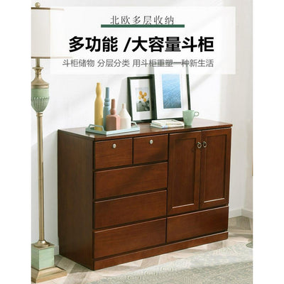 European-style Solid Wood Modern Light Luxury Bedroom Chest of Drawers Simple White Living Room