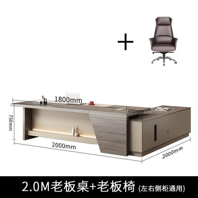 Study Table Boss Chair Combination Simple Modern Large Shift President Manager Desk Single Computer