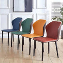 Dining Chair Home Nordic Leather Iron Chair Backrest Stool Hotel Restaurant Chair-005.SG