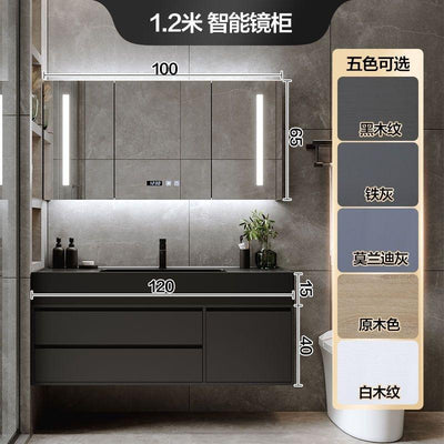 Bathroom Cabinet Basin Combination Cabinet Modern Simple Light Luxury Bathroom Cabinet Toilet