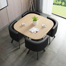 SENBIJU Nordic Dining Table Simple Combination Set With 4 Dining Chairs Family Sales Office