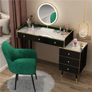 Nordic Dressing Table With Mirror Light Luxury Style Make Up Table Bedroom Storage Cabinet