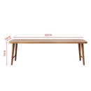 SENBIJU All Wood Bedroom Double Study Desk Nordic Word Wall Long Table Simple Household Solid