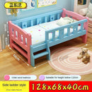 ✨ Ready Stock ✨Solid Wood Children's With Guardrail Princess Powder Color Lacquer Tatami Kids