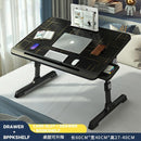 Fanenso Small Table Foldable Table Lifting Folding Bed Movable Table Notebook Computer Table