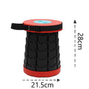 SENBIJU Telescopic Folding Stool Safety Portable Outdoor Foldable Stool Adjustable Retractable