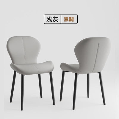 Dining Chair Waterproof Pu/Leather Dining Chair Living Room Leisure Chair Modern Backrest Chair