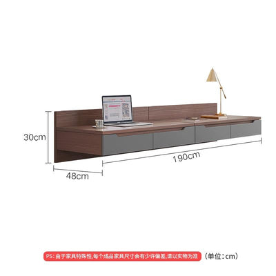 AUSITUR Desktop Computer Table Bookcase Bookshelf Integrated Wall-mounted Table Study Desk