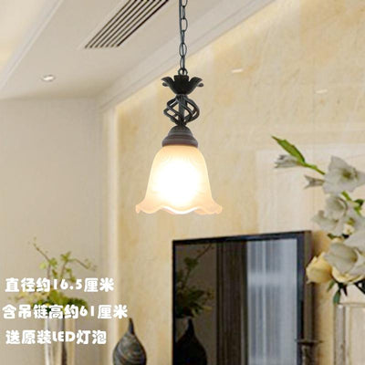 Clhjfa Hanging Lights European Iron Living Room Lamp American Bedroom Dining Room Lighting Simple