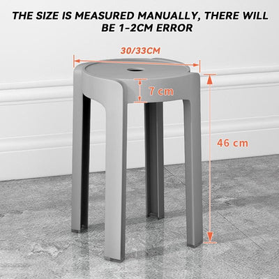 【Buy 3 Get 1 Free】Simple Plastic Stool Japanese Style Dining Stool Living Room Use | Dining Stools/