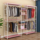 Frame Clothing Shop Display New Home Iron Double-decker Display Cabinet Floor Clothes Shelf Hanger