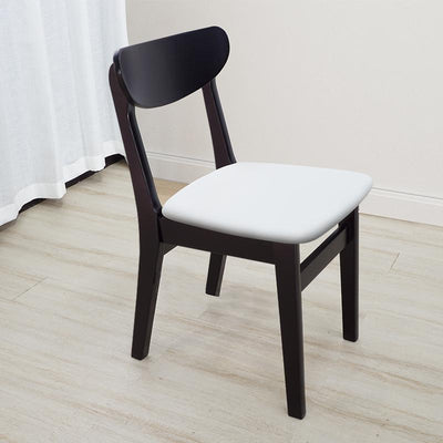 Solid Chair Nordic 2021 Wood Dining Home Restaurant Modern Minimalist Desk Back Stool Cafe Black