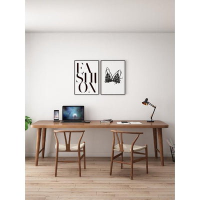 SENBIJU All Wood Bedroom Double Study Desk Nordic Word Wall Long Table Simple Household Solid