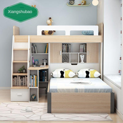 Sleeps-shubburg Modern Minimalist Board Bed 1.5m 1.8m Pneumatic High Box Storage Double Bed[In