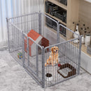 HOOOPET Dog Playpen Pet Fence Rabbit Set Playpen Outdoor Fence Dog Cage Gate Heavy Metal Fence