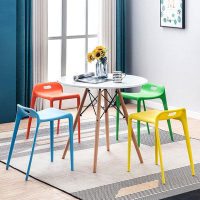 Table Chair Fashion Modern Simple Dining Chair Plastic Stool European Adult Dining Chair Thickened