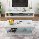 Simple Modern Coffee Table Living Room Simple Tempered Glass Tea Table Small Household Tea Table