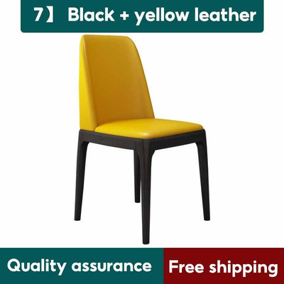 Nordic modern dining chair fashion waterproof dressing chair modern back chair PU leather dining